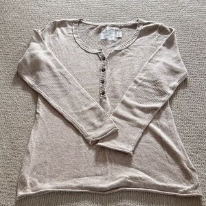 H&M Light Beige Scoop Neck Sweater